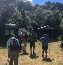 Group at Mou Waho Island, Wanaka Otago New Zealand