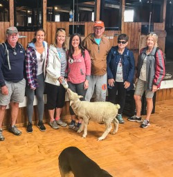 Group at Mount Nicholas Farm, Otago New Zealand