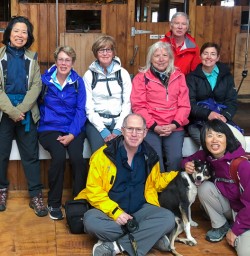 Group at Mount Nicholas Farm, Otago New Zealand