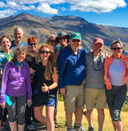 Group overlooking Queenstown