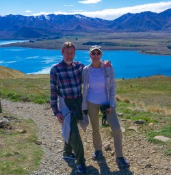 Guests overlooking Lake Tekapo