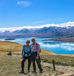 Guests up Mount John