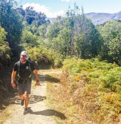 Guide at Mou Waho Island, Lake Wanaka Otago New Zealand