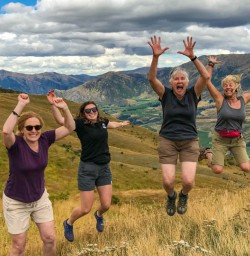 Jumping on Crown Range