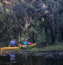 Kayaking at Okarito Lagoon, West Coast New Zealand
