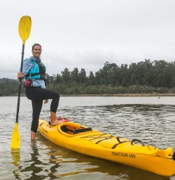 Kayaking at Okarito Lagoon, West Coast New Zealand