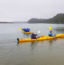Kayaking at Okarito Lagoon, West Coast New Zealand