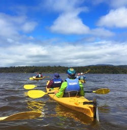 Kayaking at Okarito Lagoon