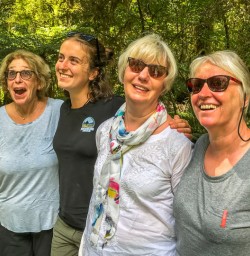 Ladies at Haast River, West Coast New Zealand