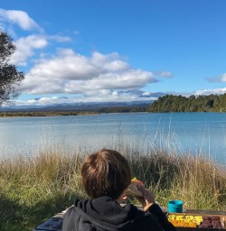 Lunch at Okarito, West Coast New Zealand