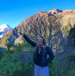 Mount Cook and guide