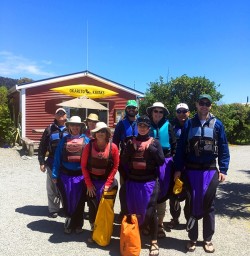 Group at Okarito Lagoon