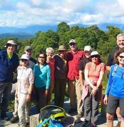 group picture at okarito trig lookout