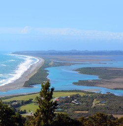view on okarito trig lookout new zealand