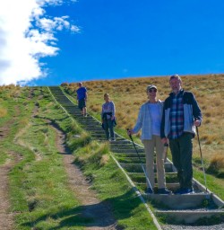 On the way up Mount John