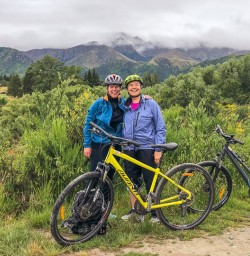 Pair at Arrow river bridges ride, Otago New Zealand