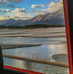 Passing Rees River, Otago New Zealand