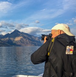 Picture on the boat at Lake Wakatipu, Otago New Zealand