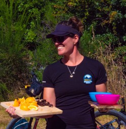 Snacks on Queenstown bike ride