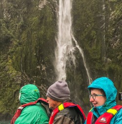 Stirling Falls at Milford Sound, Fiordland New Zealand