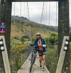 Suspension bridge on Arrow River Trail