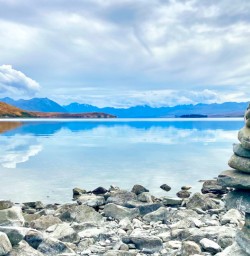 3. Glassy reflections across Lake Tekapo