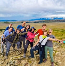 3. Group atop Mt John