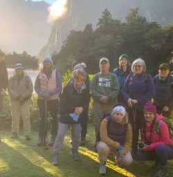 3. Group photo at start of Milford Track