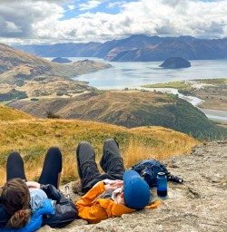 3. Guests taking a break at Rocky Mountain summit