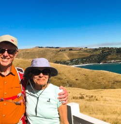 3. Happy couple on Godley Head trail