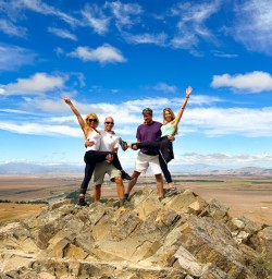 3. Happy guests at Mt John summit
