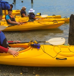 3. Happy guests in Kayak
