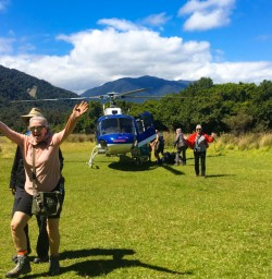 3. Happy guests landing at Martins Bay