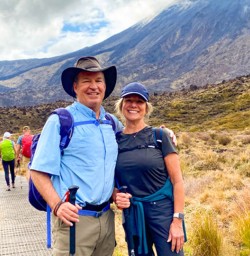 3. Smiling happy guest couple Tongariro Crossing