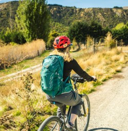 Solo guest biking Arrow River Trail copy