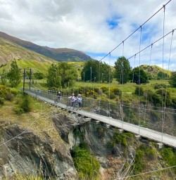 3. Swing bridge crossing Arrowtown Bike trip