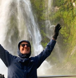 3. Waterfall in Milford Sound