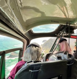 4 Cockpit views from scenic heli flight