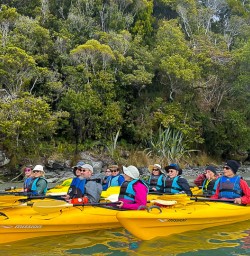 Exploring Okarito Lagoon by kayak
