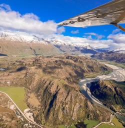 Fly into Mount Aspiring National Park