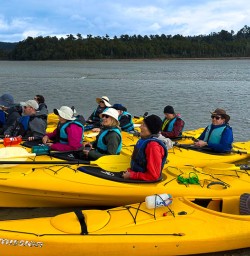 Kayaking adventure at Okarito Lagoon