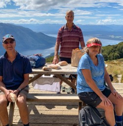 4 Lunch at Luxmore Hut Kepler Track