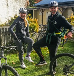 About to bike at Arrowtown, Otago New Zealand