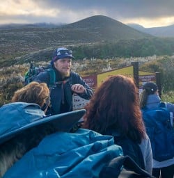 Beginning of Tongariro Crossing hike