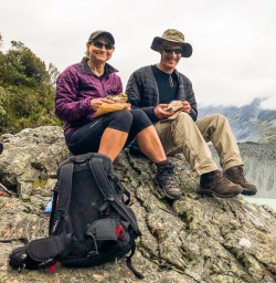 Couple at Aoraki Mount Cook, Canterbury New Zealand