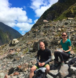 Morning tea at Fox Glacier