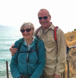 Couple on Godley Head track