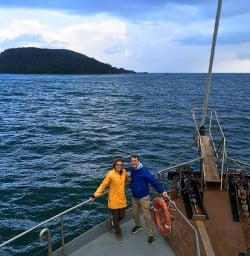 At the entrance to Milford Sound