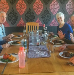 Dinner at Te Anau, Fiordland New Zealand