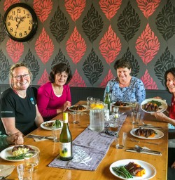 Dinner at Te Anau, Fiordland New Zealand